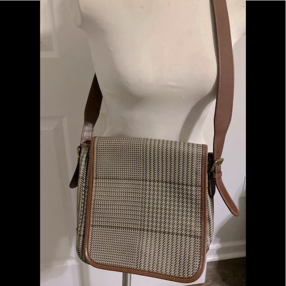 Polo Ralph Lauren Handbags - Vintage Polo Ralph Lauren brown plaid crossbody